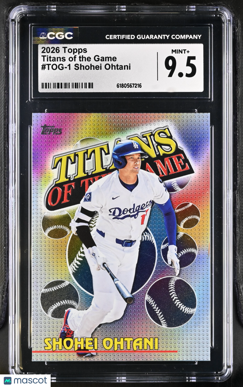 2026 Topps Shohei Ohtani Titans of the Game #TOG-1 CGC 9.5 Los Angeles Dodgers