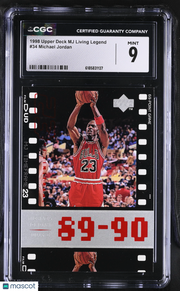 1998 Upper Deck MJ Living Legend Michael Jordan #34 CGC 9 Chicago Bulls