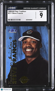 1999-00 Fleer Tradition Steve Francis Rookie #211 CGC 9 Memphis Grizzlies