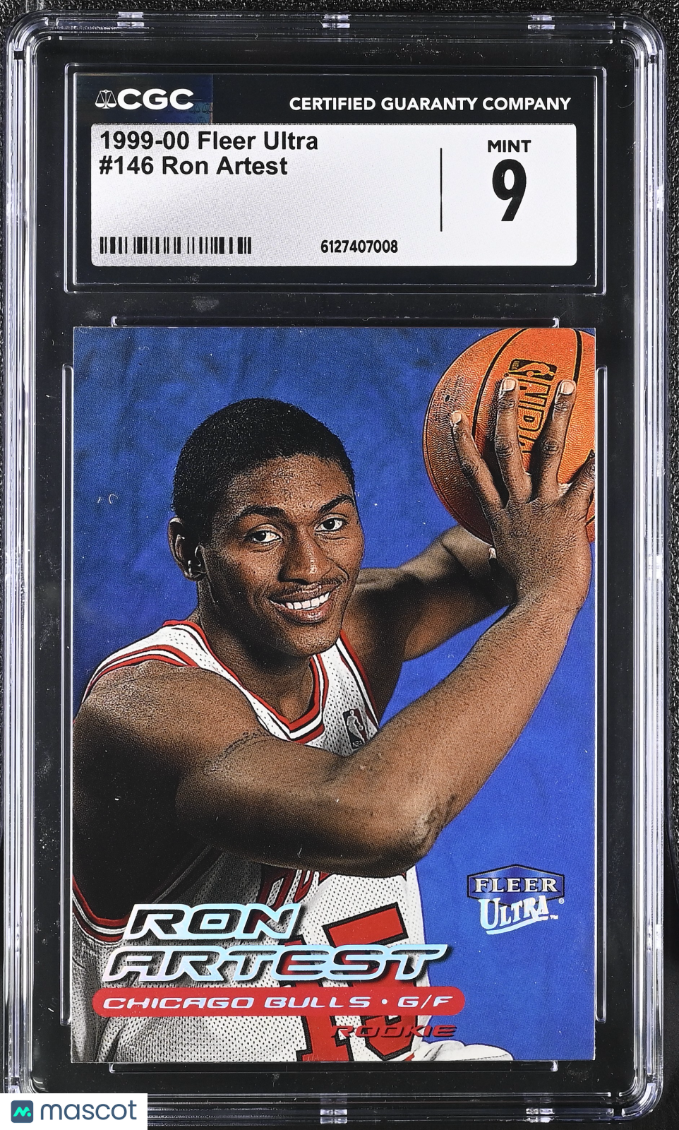 1999-00 Fleer Ultra Ron Artest Rookie #146 CGC 9 Chicago Bulls