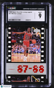 1998 Upper Deck MJ Living Legend Michael Jordan #21 CGC 9 Chicago Bulls