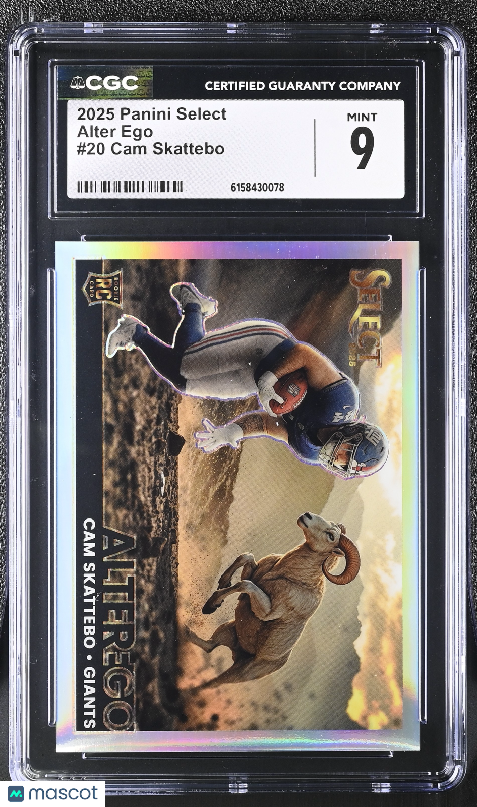 2025 Panini Select Cam Skattebo Rookie Alter Ego #20 CGC 9 New York Giants