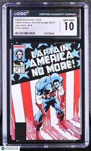 2011 Upper Deck Captain America: The First Avenger #C-9 Comic Covers CGC 10