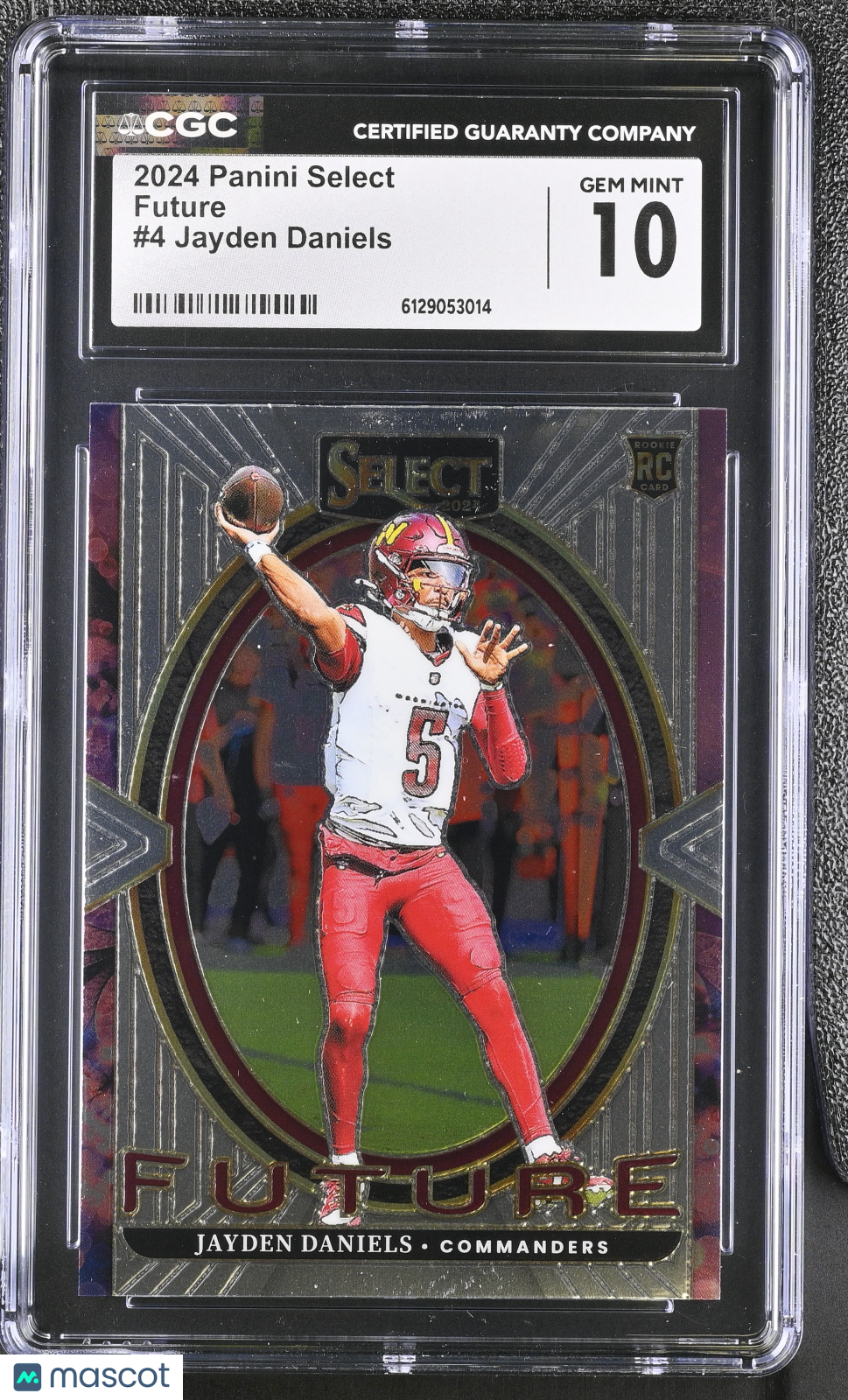 2024 Panini Select Jayden Daniels Rookie Future #4 CGC 10 Washington Commanders