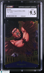 1995 Fleer Marvel Metal Inaugural Edition Warpath #123 CGC 9.5