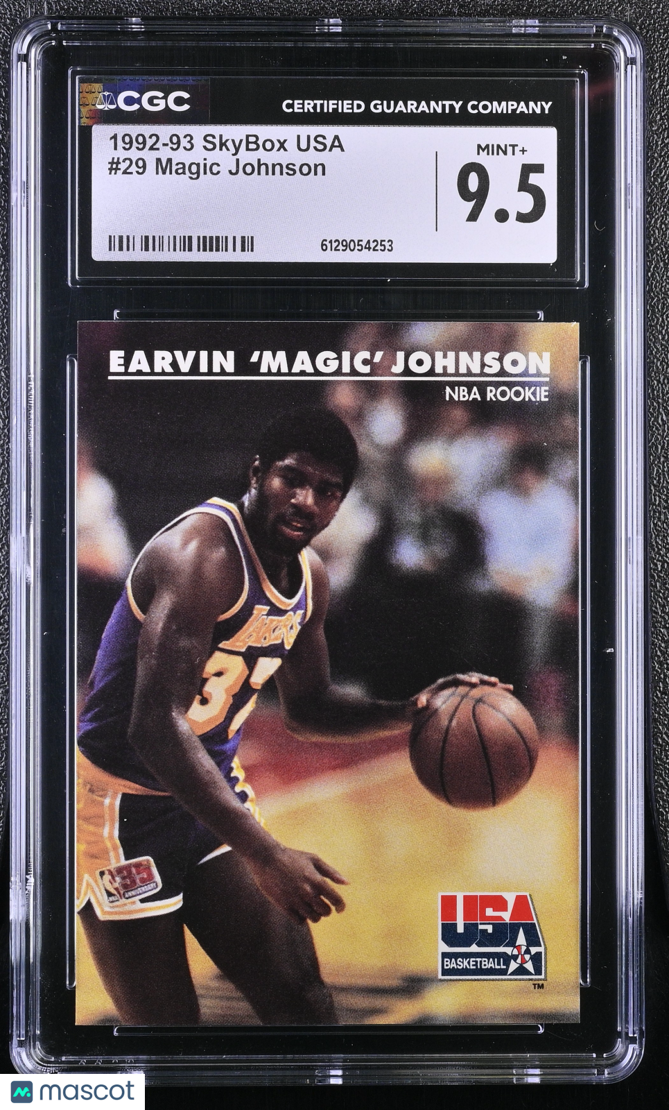 1992-93 Skybox Usa Magic Johnson #29 CGC 9.5 Los Angeles Lakers