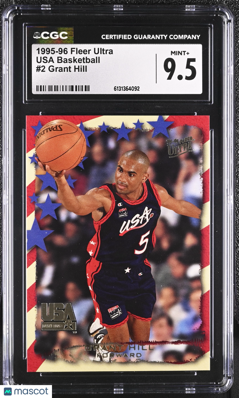 1995-96 Fleer Ultra Grant Hill USA Basketball #2 CGC 9.5 Detroit Pistons