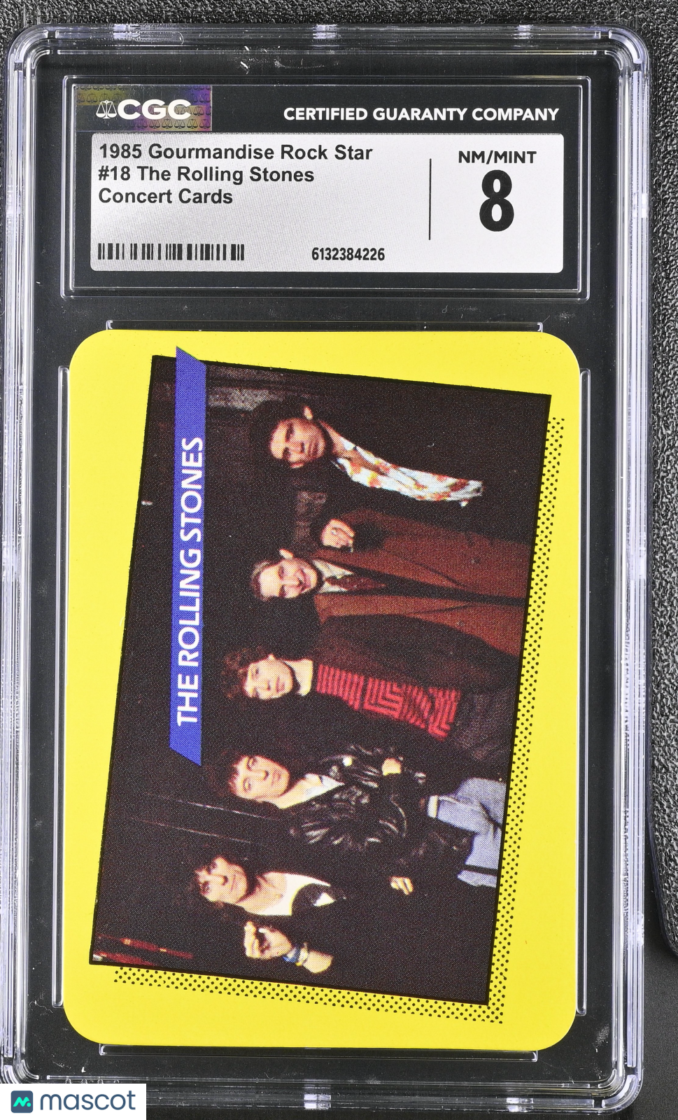 1985 Other Non-Sports Rock Star The Rolling Stones Concert Cards #18 CGC 8