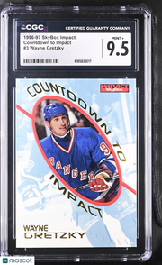 1996-97 Skybox Impact Wayne Gretzky Countdown to Impact #3 CGC 9.5 Rangers