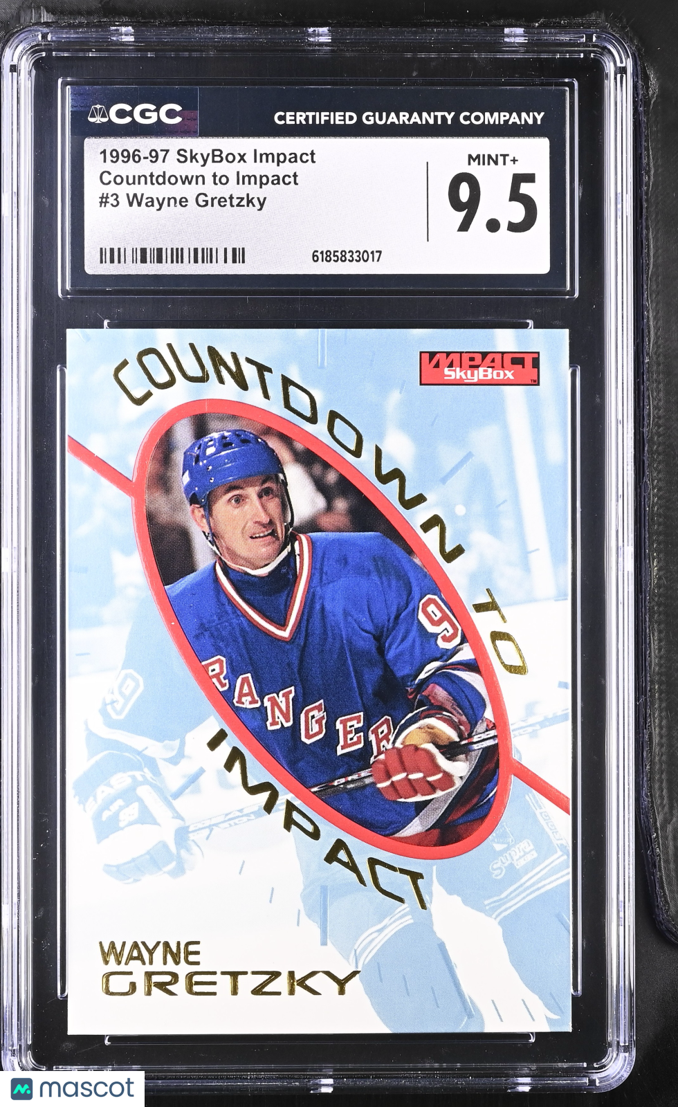 1996-97 Skybox Impact Wayne Gretzky Countdown to Impact #3 CGC 9.5 Rangers