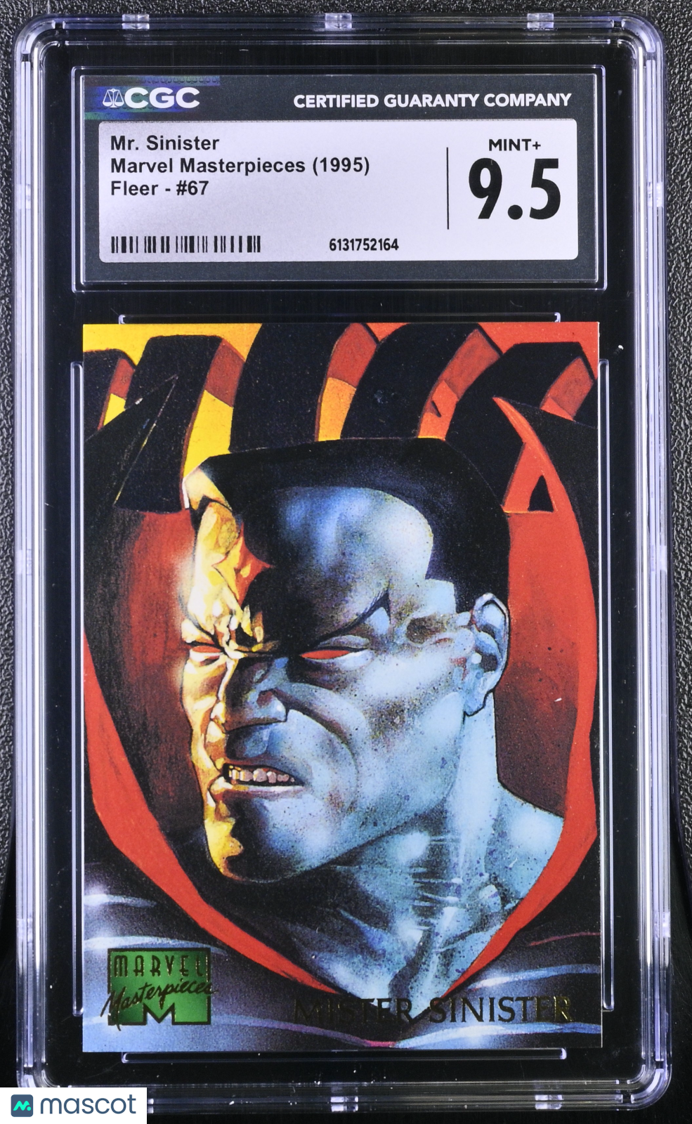 1995 Fleer Marvel Masterpieces Mr. Sinister #67 CGC 9.5