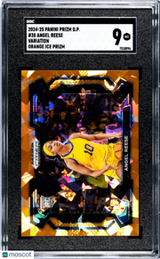 2024 Panini Prizm D.P. Angel Reese Variation Orange Ice #38 SGC 9