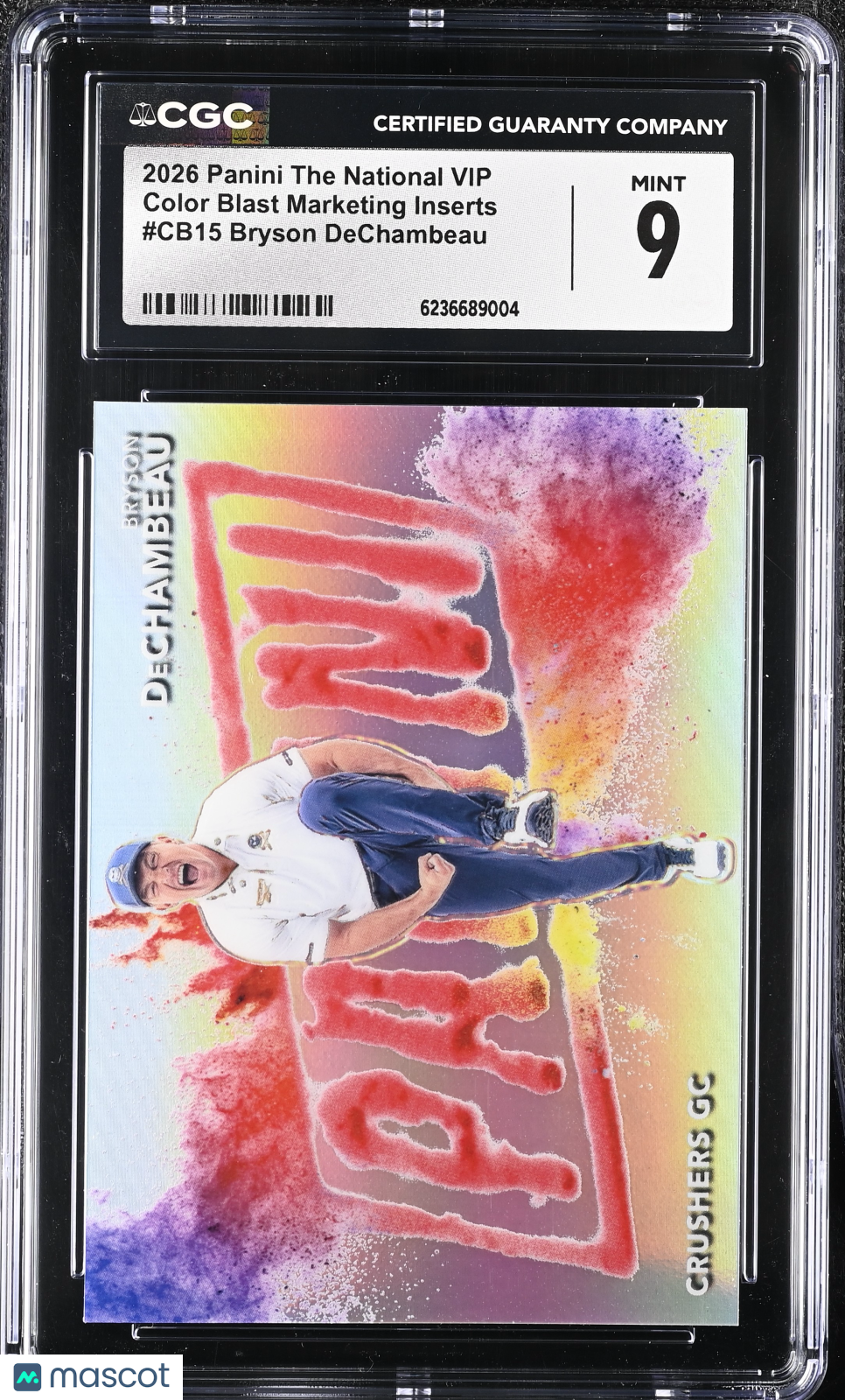 2026 Panini The National Vip Bryson DeChambeau Color Blast #CB15 CGC 9
