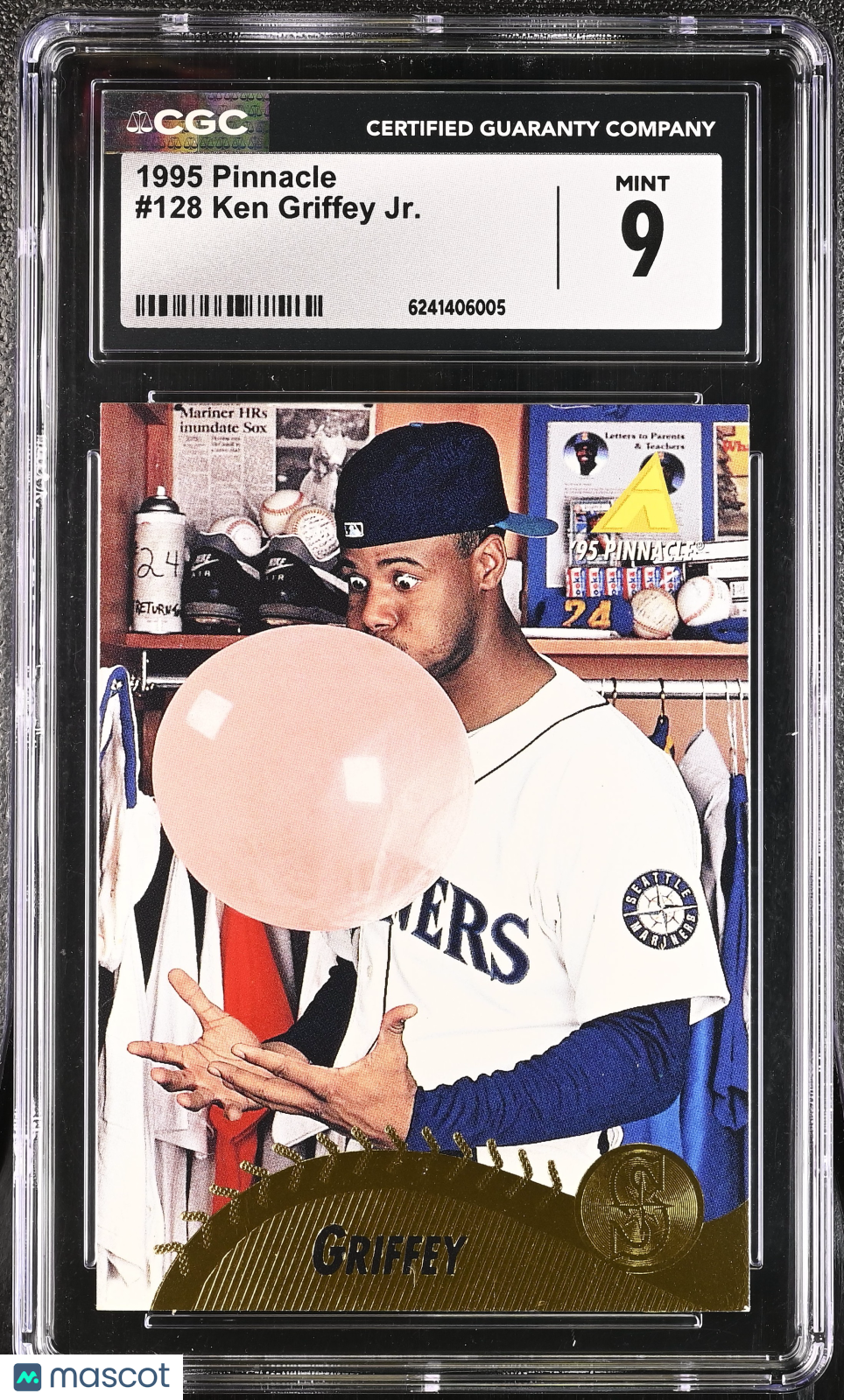 1995 Pinnacle Ken Griffey Jr. #128 CGC 9 Seattle Mariners