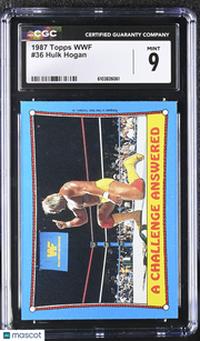 1987 Topps WWF Hulk Hogan #36 CGC 9