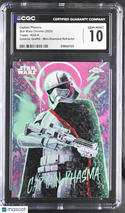 2025 Topps Star Wars Chrome Captain Phasma Galactic Graffiti  /50 #GG-6 CGC 10