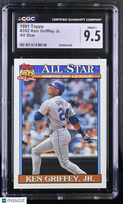 1991 Topps Ken Griffey Jr. All Star #392 CGC 9.5 Seattle Mariners