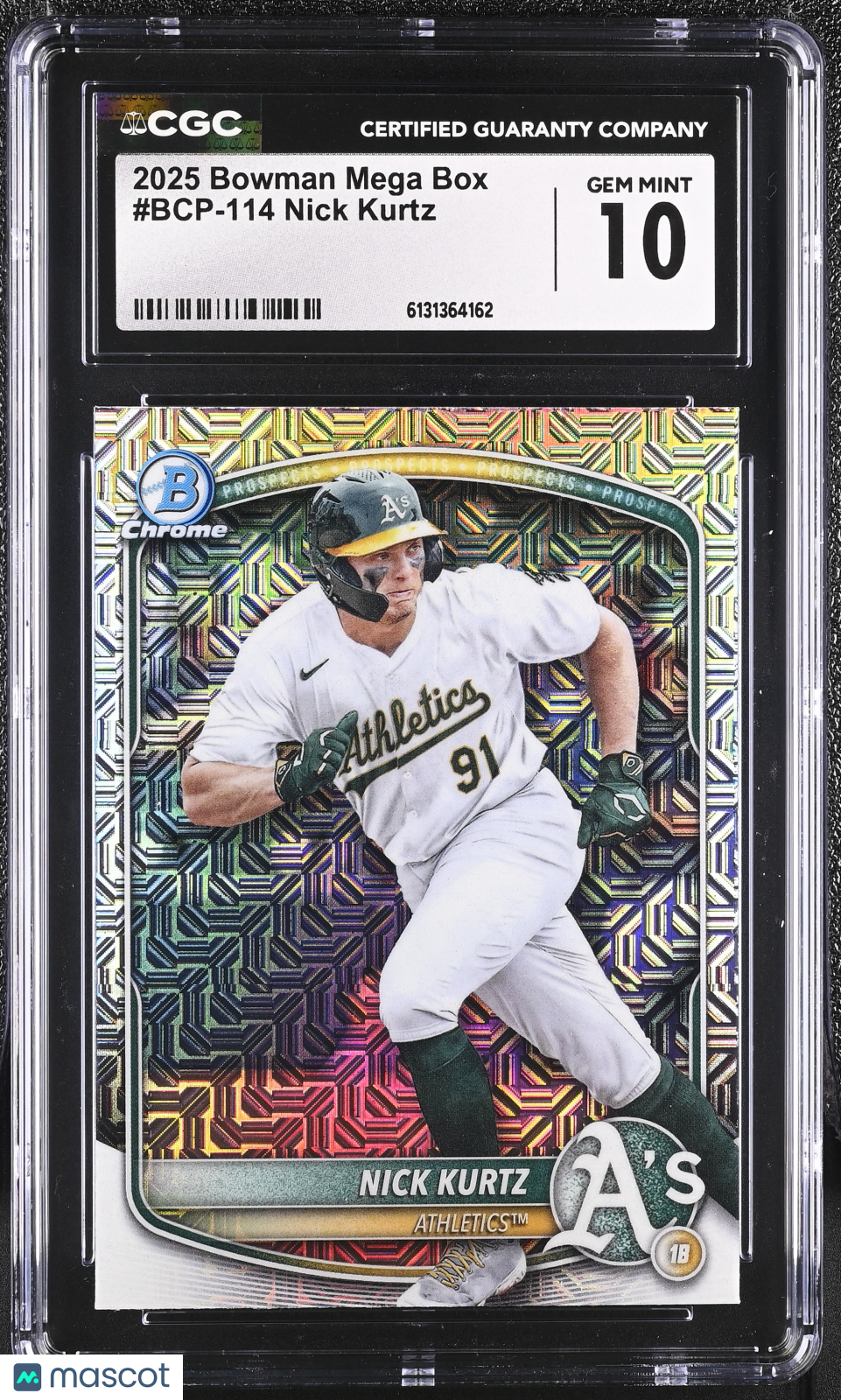 2025 Bowman Mega Box Nick Kurtz Rookie #BCP-114 CGC 10 Oakland Athletics