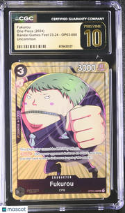 2024 One Piece Bandai Games Fest 23-24 Fukurou CGC 10 #OP03-088