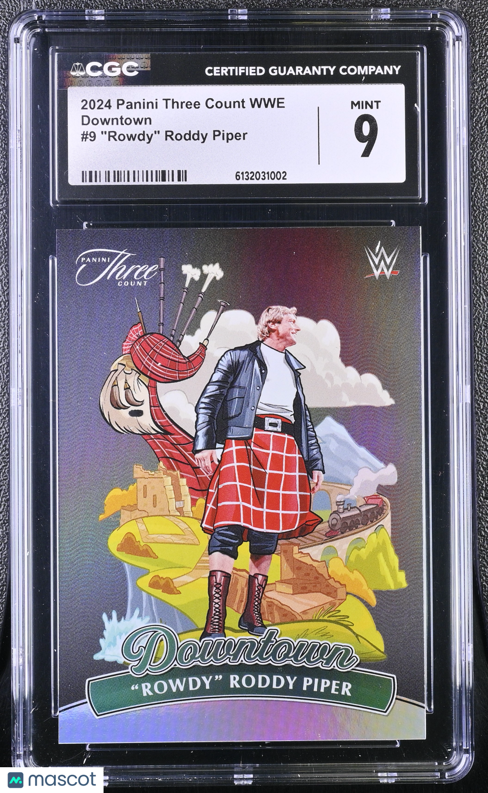 2024 Panini Three Count WWE "Rowdy" Roddy Piper Downtown #9 CGC 9