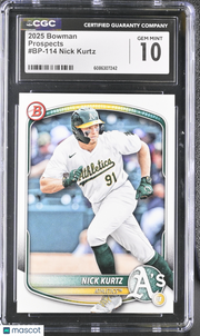 2025 Bowman Nick Kurtz #BP-114 Prospects CGC 10