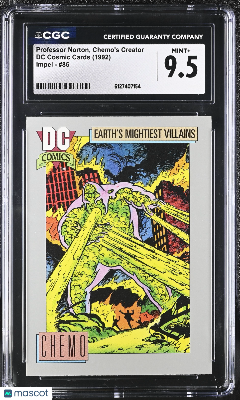 1992 Impel DC Cosmic Cards Professor Norton, Chemo's Creator #86 CGC 9.5