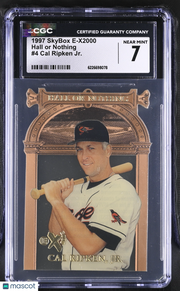 1997 Skybox E-X2000 Cal Ripken Jr. Hall or Nothing #4 CGC 7 Baltimore Orioles