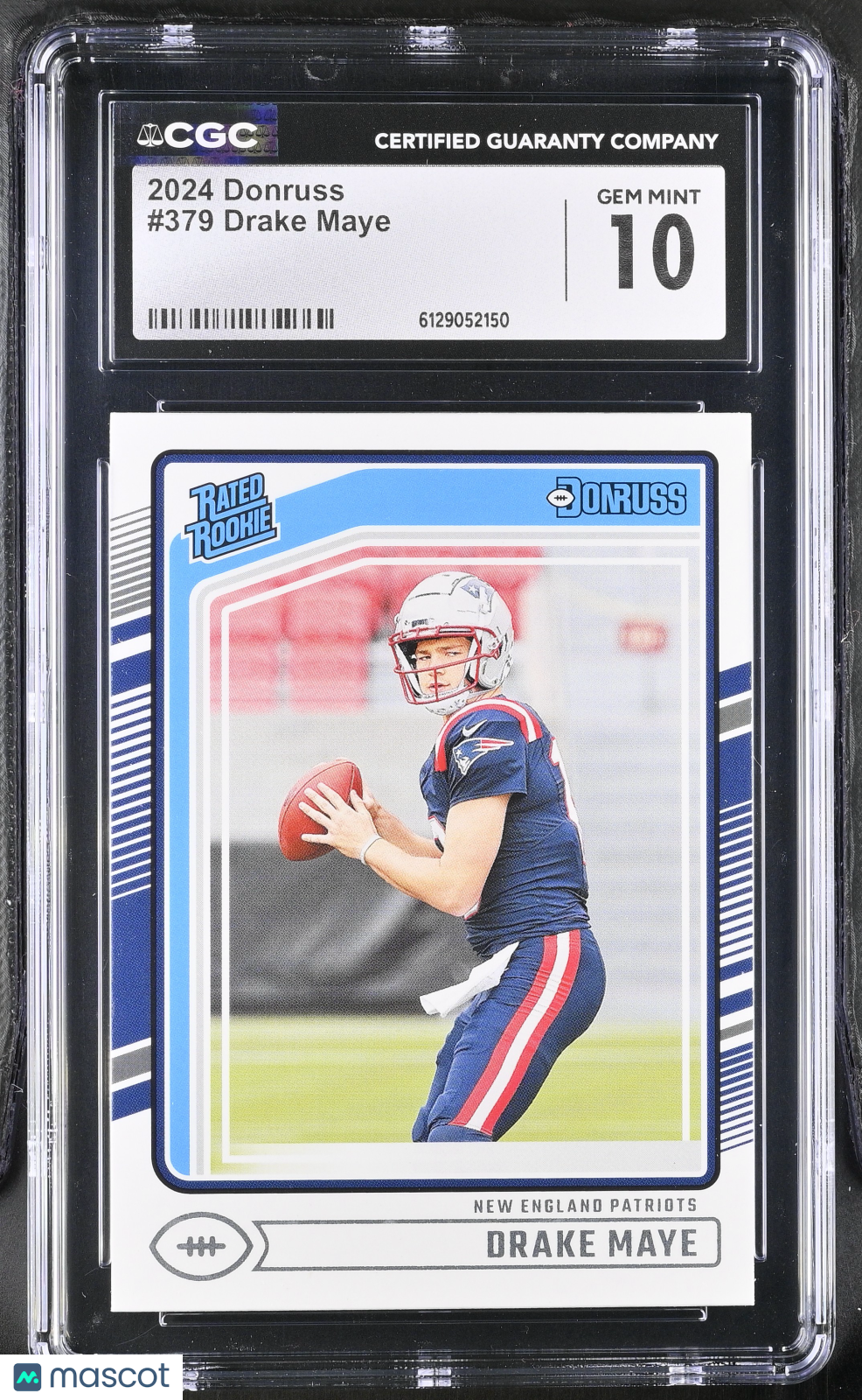 2024 Donruss Drake Maye Rookie #379 CGC 10 New England Patriots