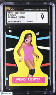1985 Topps WWF Wendi Richter Stickers #6 CGC 9
