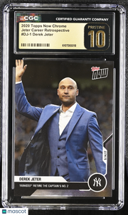 2020 Topps Now Chrome Derek Jeter Career Retrospective #DJ-1 CGC 10 Pristine