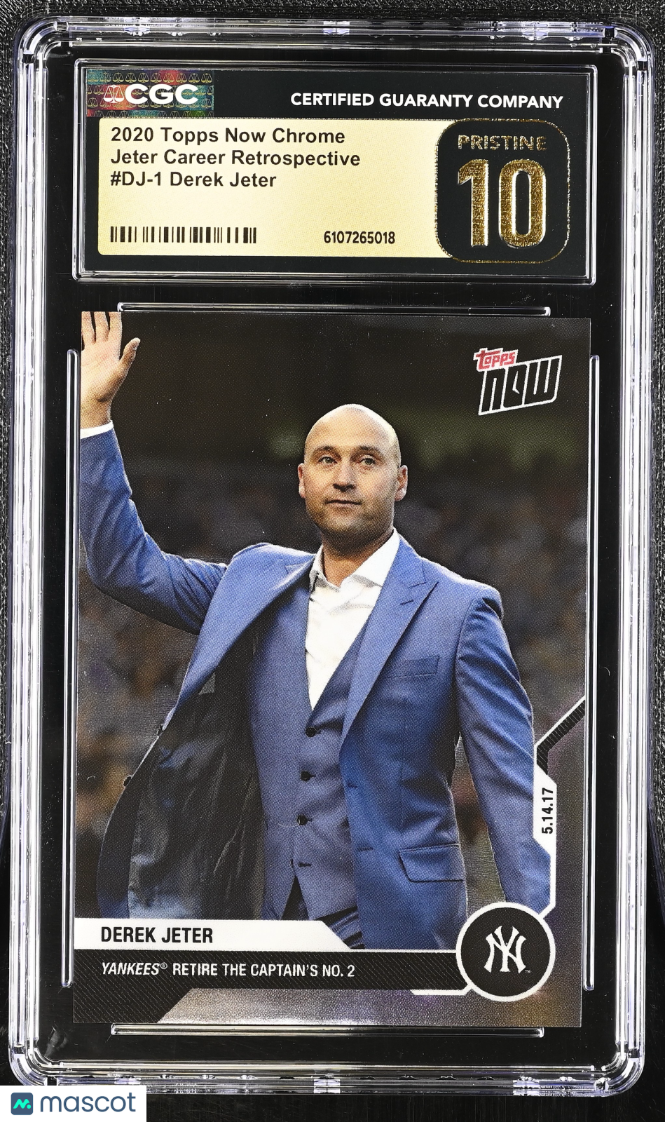 2020 Topps Now Chrome Derek Jeter Career Retrospective #DJ-1 CGC 10 Pristine