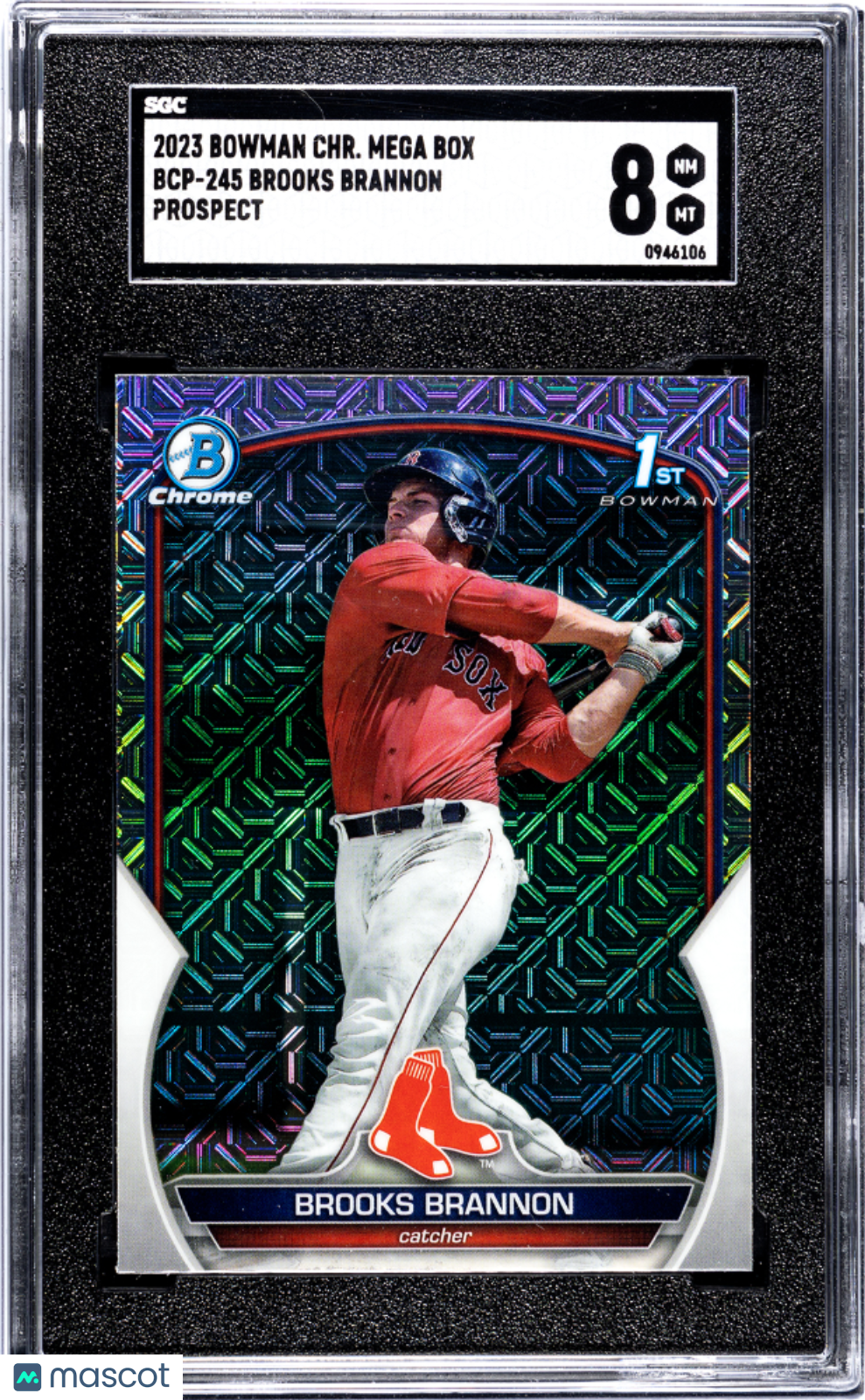 2023 Bowman Chrome Mega Box Brooks Brannon Prospect #BCP-245 SGC 8