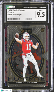 2024 Panini Select Drake Maye Rookie Future #5 CGC 9.5 New England Patriots