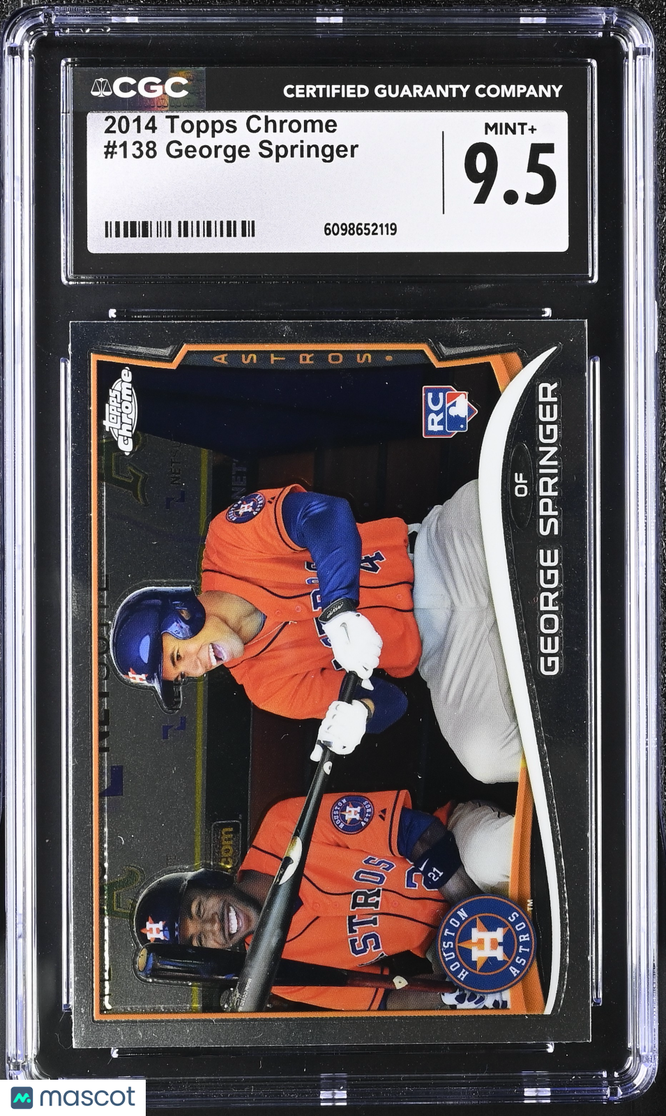 2014 Topps Chrome George Springer #138 CGC 9.5