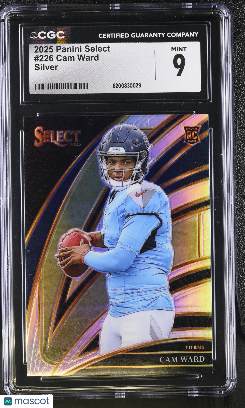 2025 Panini Select Cam Ward Silver Rookie #226 CGC 9 Tennessee Titans