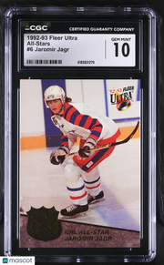 1992-93 Fleer Ultra Jaromir Jagr All-Stars #6 CGC 10