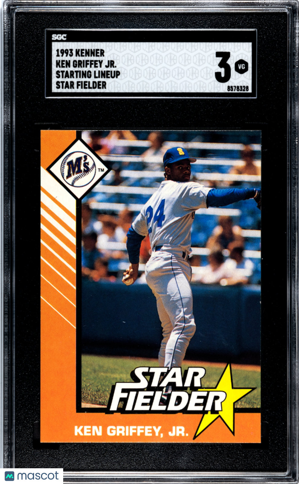1993 Kenner Starting Lineup Ken Griffey JR. Fielder SGC 3