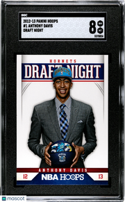 2012 Panini Hoops Anthony Davis #1 Draft Night SGC 8