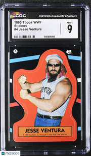 1985 Topps WWF Jesse Ventura Stickers #4 CGC 9
