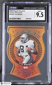 2000 Playoff Absolute Tim Brown Canton Absolutes #CA24 CGC 9.5 Oakland Raiders