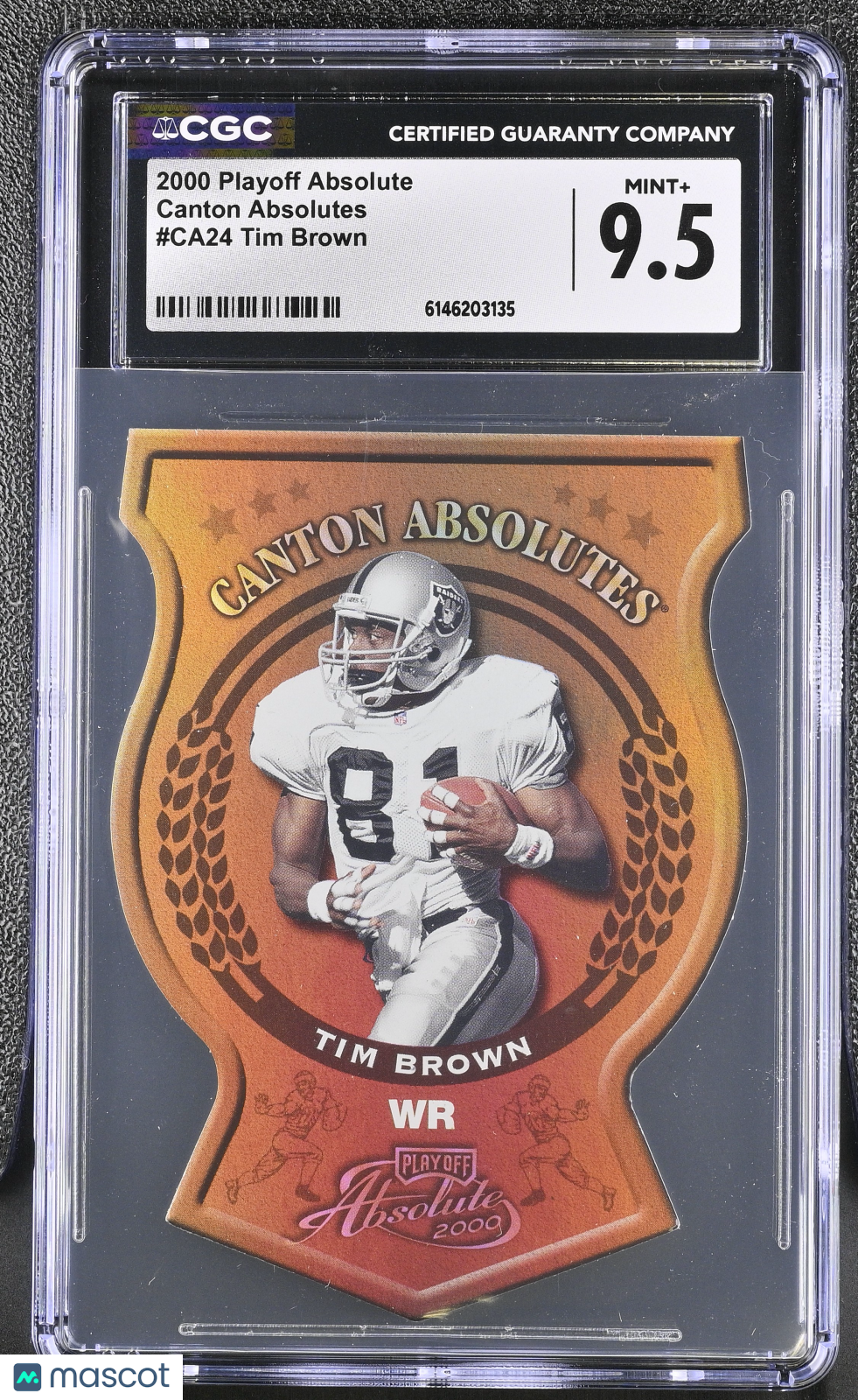2000 Playoff Absolute Tim Brown Canton Absolutes #CA24 CGC 9.5 Oakland Raiders