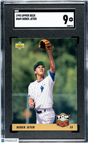 1993 Upper Deck Derek Jeter Rookie #449 SGC 9 New York Yankees