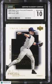 2000 Upper Deck Pros & Prospects Derek Jeter Best in the Bigs #B6 CGC 10 Yankees
