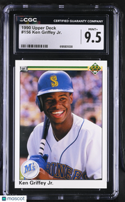 1990 Upper Deck Ken Griffey Jr. #156 CGC 9.5 Seattle Mariners