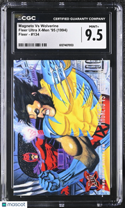 1994 Fleer Ultra X-Men '95 Magneto Vs Wolverine #134 CGC 9.5