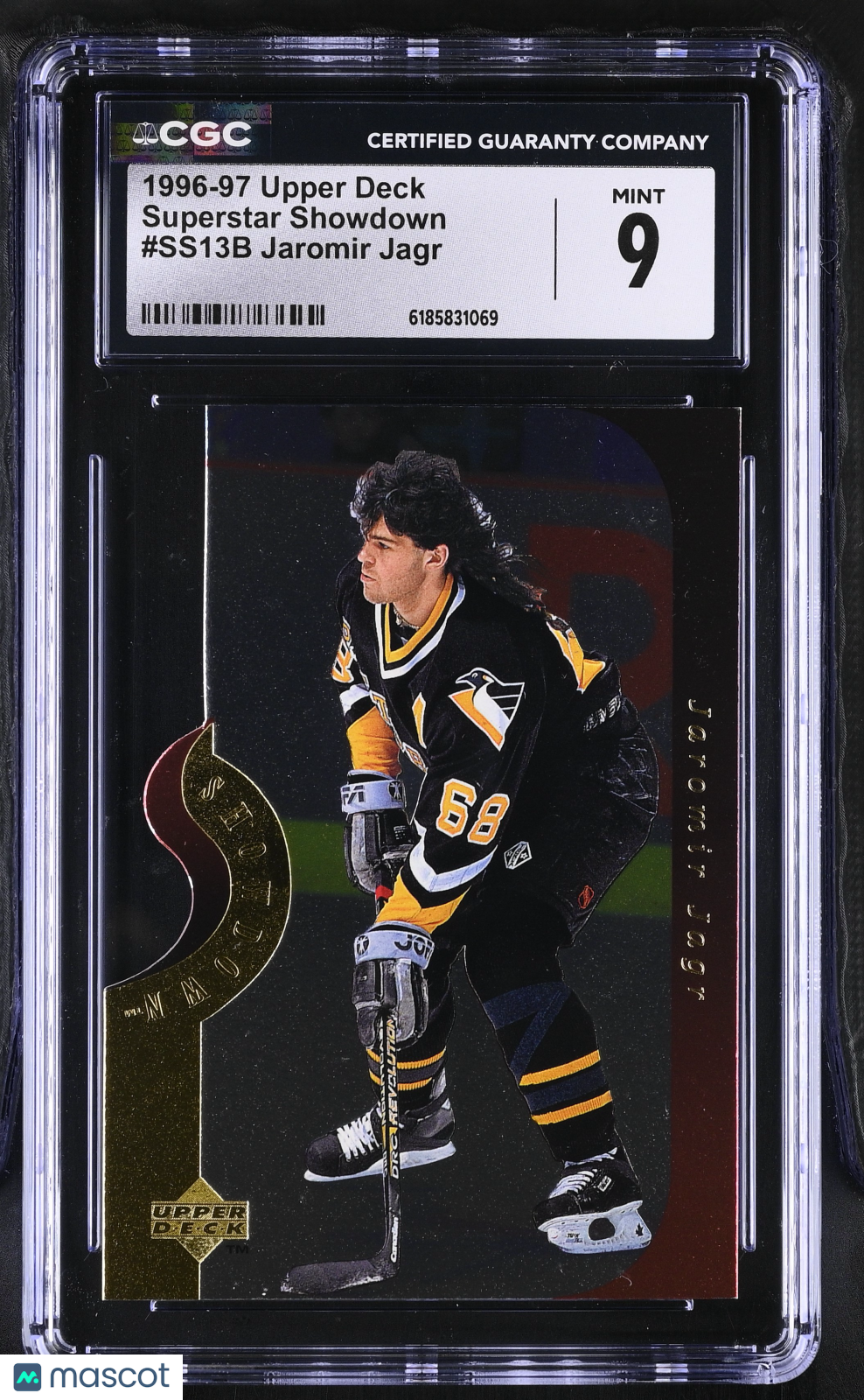 1996-97 Upper Deck Jaromir Jagr Superstar Showdown #SS13B CGC 9 Penguins