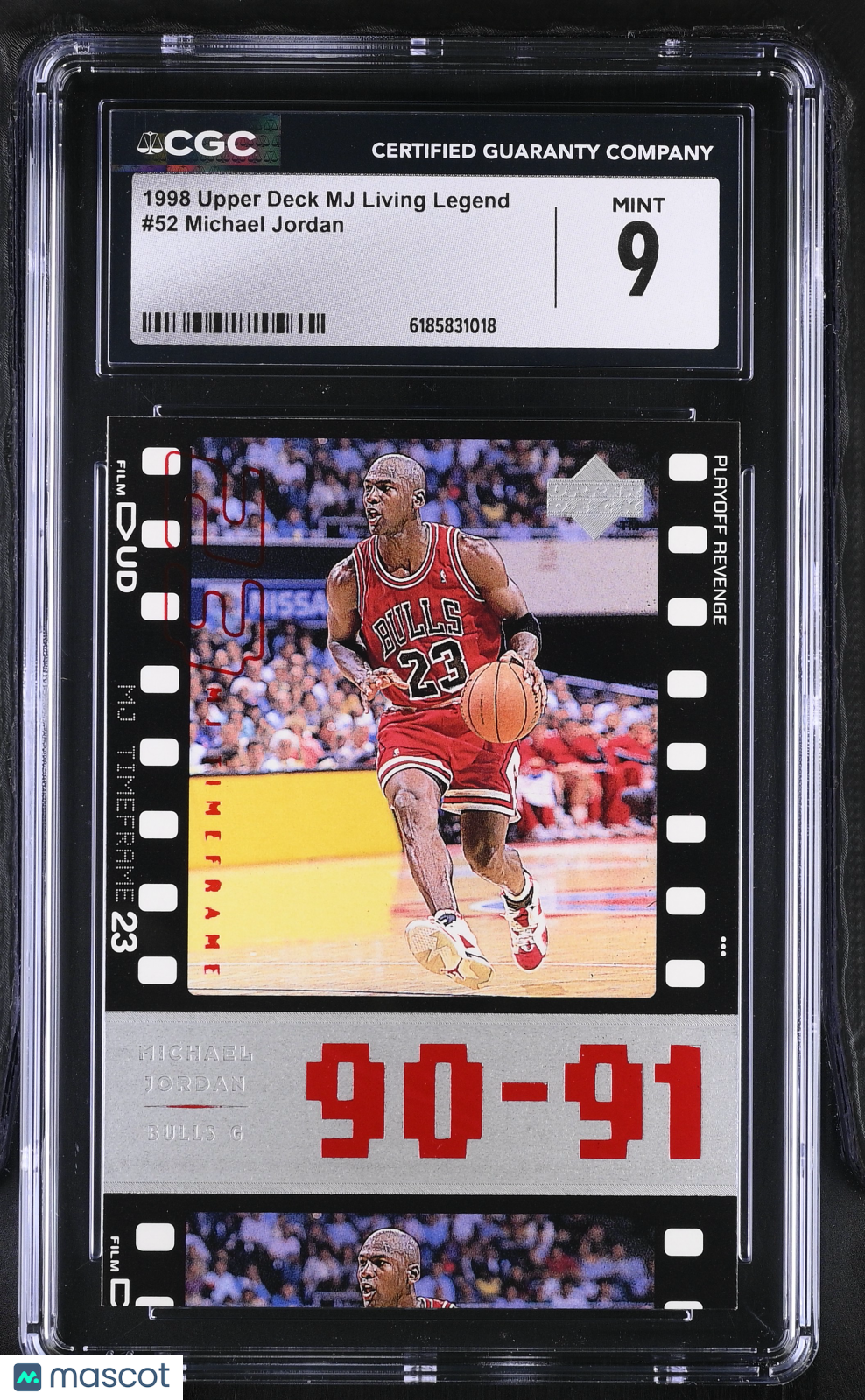 1998 Upper Deck MJ Living Legend Michael Jordan #52 CGC 9 Chicago Bulls