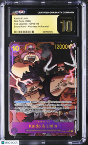 2024 One Piece Two Legends Kaido & Linlin Alternate Art Parallel CGC 10 OP08-119