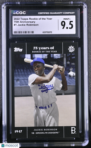 2022 Topps Rookie Of The Year Jackie Robinson 75th Anniversary 1 CGC 9.5 Dodgers