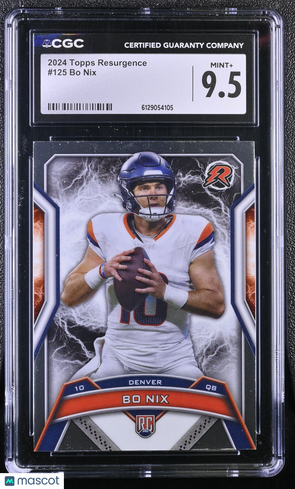 2024 Topps Resurgence Bo Nix #125 CGC 9.5 Denver Broncos